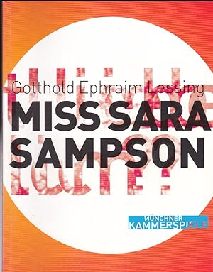 Bild des Verkufers fr Programmheft: Gotthold Ephraim Lessing - Miss Sara Sampson zum Verkauf von Versandantiquariat Karin Dykes