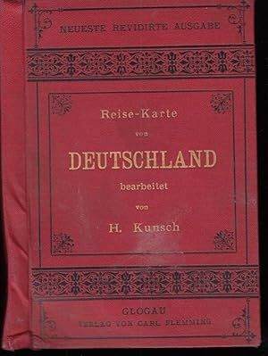 Reise - Karte (Reisekarte) von Deutschland (und den Nachbarstaaten).