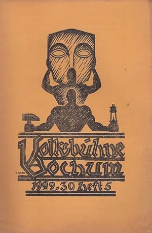 Immagine del venditore per Volksbhne Bochum. Heft 5 / Januar 1930, Spielzeit 1929 - 1930. VII. Jahrgang. Monats - Zeitschrift. Mit 2 Personenzetteln / Besetzungslisten zu: ' Grand Hotel ' ( Paul Frank ) und ' Die Selige Exzellenz ' ( Rudolf Presber und Leo Walther Stein). Spielleitung / Regie: Viktor Ahlers. - Dekorative Einrichtung: Ernst Presber. Darsteller: Charlotte Noack, Willi Schrder, Friedel Mecklenburg, Willy Mayenknecht, Horst Beilke, Demetrius Galbierz u v. a. - Weiterer Inhalt: Heinz Wildhagen - Skizze einer Bochumer Theatergeschichte. venduto da Antiquariat Carl Wegner