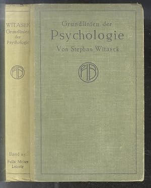 Imagen del vendedor de Grundlinien der Psychologie [.]. a la venta por Libreria Oreste Gozzini snc