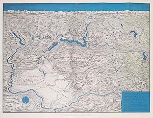 Seller image for Grand Coulee Dam. Columbia Basin Project and Its Headquarters Spokane. (Map title: Panoramic Perspective of the Spokane Region Including the Geological and Scenic Wonderland Embracing the Grand Coulee Dam). for sale by old imprints ABAA/ILAB