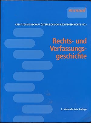 Imagen del vendedor de Rechts- und Verfassungsgeschichte. 2., berarbeitete Auflage a la venta por Antikvariat Valentinska