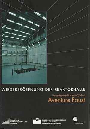 Immagine del venditore per Programmheft Aventure Faust ( UA ) / Die Stadt der Blinden ( UA ). Wiedererffnung der Reaktorhalle 21. + 22. November 2008 venduto da Programmhefte24 Schauspiel und Musiktheater der letzten 150 Jahre