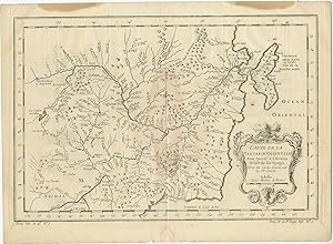 Antique Map of Eastern Tartary by Bellin (1757)