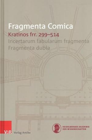 Image du vendeur pour Kratinos frr. 299-514 : Translation and Commentary mis en vente par GreatBookPrices
