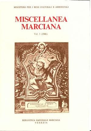 Miscellanea Marciana vol. I (1986)