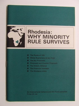 Bild des Verkufers fr Rhodesia: Why Minority Rule Survives (Pamphlets / International Defence and Aid Fund) zum Verkauf von Kennys Bookshop and Art Galleries Ltd.
