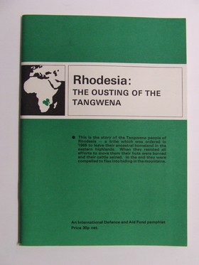 Bild des Verkufers fr Rhodesia (Pamphlets) zum Verkauf von Kennys Bookshop and Art Galleries Ltd.