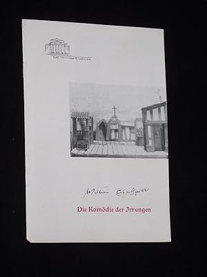 Immagine del venditore per Programmheft 16 Das Meininger Theater 1960/61. DIE KOMDIE DER IRRUNGEN von Shakespeare. Regie: Albert R. Pasch, Musik: Hans-Joachim Schwiezke, Ausstattung: Rolf-Christoph Ullmann, Kostme: Edith Mai/ Walter Flomann. Mit Rolf Besser, Erich Heller, Fred Grasnick, Horst Lampe, Hermann Hiesgen, Manfred Gnther, Ingeborg Westendorf venduto da Fast alles Theater! Antiquariat fr die darstellenden Knste