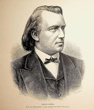 Bild des Verkufers fr BRAHMS, Johannes Brahms (1833-1897) Komponist zum Verkauf von ANTIQUARIAT.WIEN Fine Books & Prints