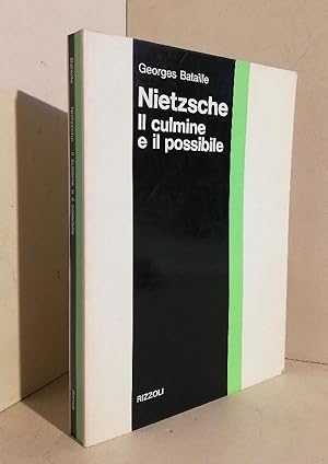 Image du vendeur pour Nietzsche: il culmine e il possibile. Introduzione di Maurice Blanchot mis en vente par AU SOLEIL D'OR Studio Bibliografico