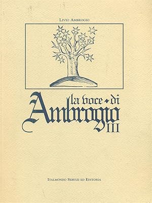 Imagen del vendedor de La voce di Ambrogio III a la venta por Librodifaccia