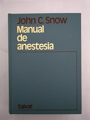 Imagen del vendedor de Manual de anestesia a la venta por Libros Ambig