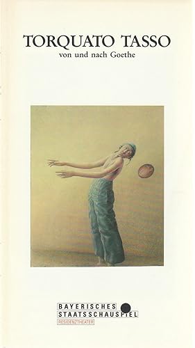 Seller image for Programmheft Torquato Tasso. Schauspiel von und nach Goethe. Premiere 26. Oktober 1991 Residenztheater Spielzeit 1990 / 91 Heft 77 for sale by Programmhefte24 Schauspiel und Musiktheater der letzten 150 Jahre