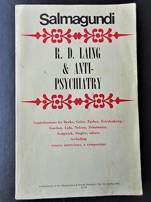 Bild des Verkufers fr R.D.LAING & ANTI-PSYCHIATRY issued as SALMAGUNDI No.16 Spring 1971 zum Verkauf von Douglas Books