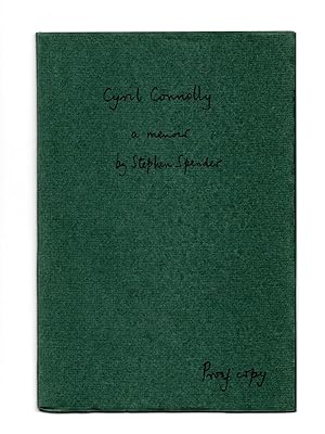 Cyril Connolly. A memoir by Stephen Spender