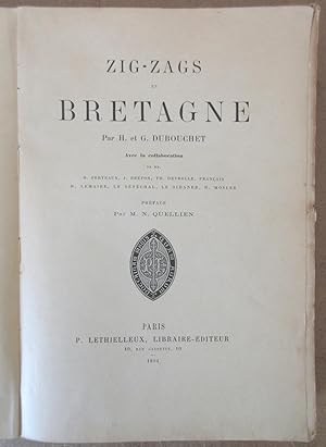 Seller image for Zig-Zags en Bretagne : prface de M. N. Quellien for sale by MAGICBOOKS