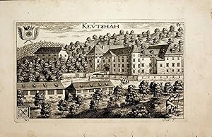 KEUTSCHACH AM SEE, Altes Schloss, Titel: Keutshah [aus:Valvasor: Topographia Archiducatus Carinth...