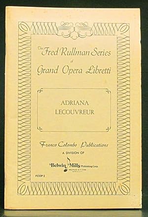 Adriana Lecouvreur: Opera in Four Acts (FCOP2)