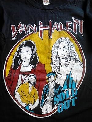 Vintage Van Halen 1982 Diver Down Shirt, Black; Size Extra Large