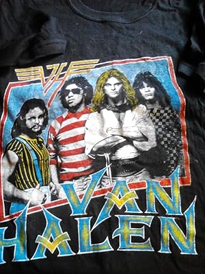 Vintage Van Halen 1982 Diver Down Shirt, Black; Size Large