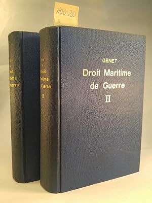 Précis De droit Maritime Pour Le Temps e Guerre, 2 Bände, signiert