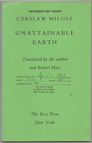 Seller image for Unattainable Earth for sale by Between the Covers-Rare Books, Inc. ABAA