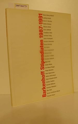 Bild des Verkufers fr Barkenhoff Stipendiaten 1987-1991 zum Verkauf von ralfs-buecherkiste