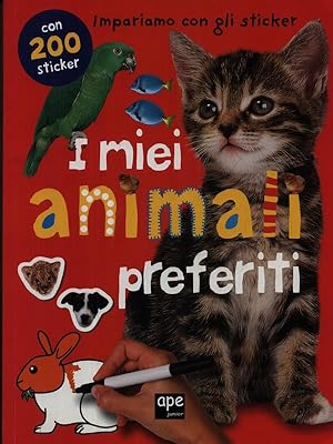 Immagine del venditore per I miei animali preferiti. Impariamo con gli sticker. Ediz. illustrata venduto da Librodifaccia