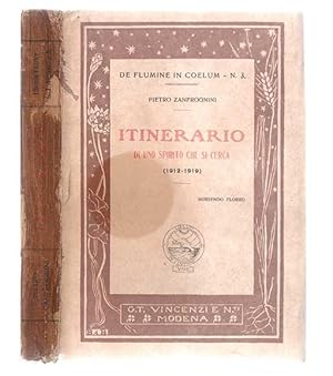 Bild des Verkufers fr Itinerario di uno spirito che si cerca (1912-1919) zum Verkauf von Libreria Antiquaria Pontremoli SRL