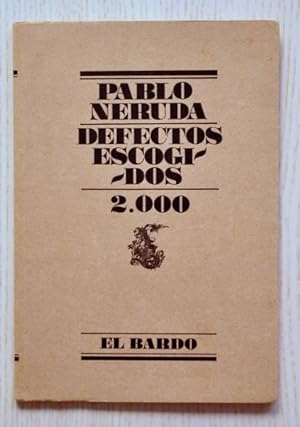 Seller image for DEFECTOS ESCOGIDOS. 2000. (Col. El Bardo, 122) for sale by MINTAKA Libros