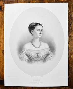 Lithographie-Porträt nach Hähnisch. Luise Grossherzogin von Baden.