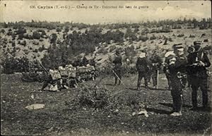 Ansichtskarte / Postkarte Caylus Tarn et Garonne, Champ de Tir, Execution des feux de guerre