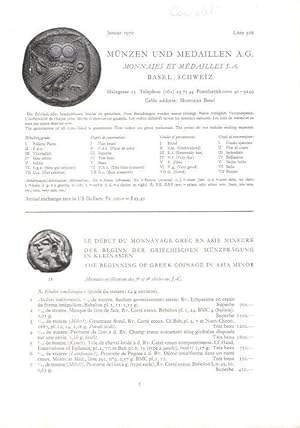 MÜNZEN UND MEDAILLEN A.G. - Monnaies et Médailles S.A . Année Complète De Janvier 1970 à Décembre...