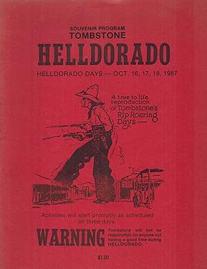 Souvenir Program Tombstone. Helldorado Days-Oct. 16, 17, 18, 1987