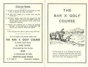 Seller image for Score Card for The Bar X Golf Course for sale by Sabino Books