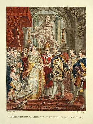 Galerie de Rubens, dite du Luxembourg : ouvrage composé de vingt-cinq estampes, soit en couleur, ...