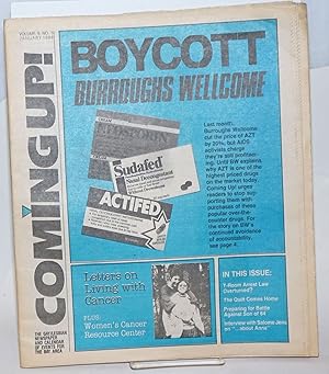 Seller image for Coming Up! the lesbian/gay community calendar of events and newspaper for the Bay Area [aka San Francisco Bay Times] vol. 9, #3, January 1988; Boycott Burroughs Wellcome for sale by Bolerium Books Inc.