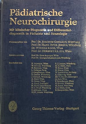 Imagen del vendedor de Pdiatrische Neurochirurgie: Mit klinischer Diagnostik und Differentialdiagnostik in Pdiatrie und Neurologie. a la venta por books4less (Versandantiquariat Petra Gros GmbH & Co. KG)