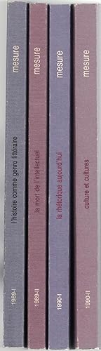 Bild des Verkufers fr Mesure cahiers semestriels. Numros 1, 2, 3, et 4. zum Verkauf von Rometti Vincent