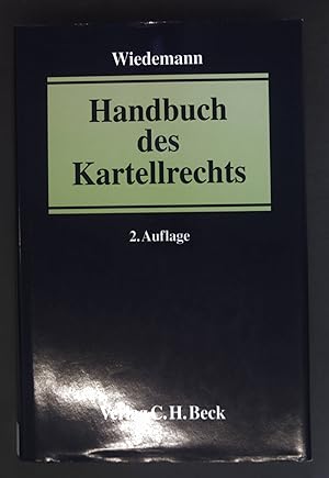 Bild des Verkufers fr Handbuch des Kartellrechts. zum Verkauf von books4less (Versandantiquariat Petra Gros GmbH & Co. KG)