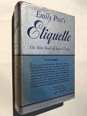 Etiquette : The Blue Book of Social Usage