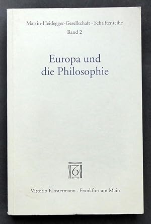 Bild des Verkufers fr Europa und die Philosophie. zum Verkauf von Versandantiquariat Wolfgang Petry