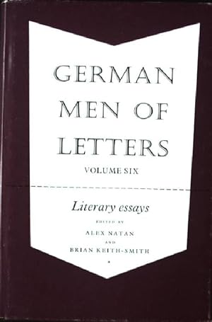 Bild des Verkufers fr German Men of Letters, Volume VI: Literary Essays zum Verkauf von books4less (Versandantiquariat Petra Gros GmbH & Co. KG)