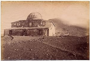 Mount Etna Catania Sicily Observatory Large original albumen photo 1880c L739