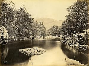 Wales Painter Ghost on River side Old Photo Frith circa 1870