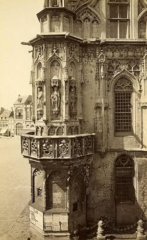 Netherlands Middelburg Stadhuis City Hall Old Photo circa 1868