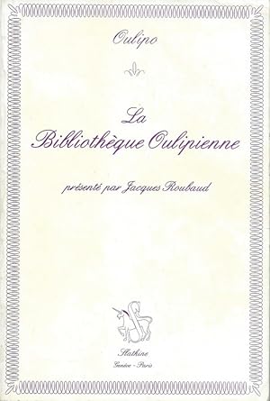 Seller image for La Bibliothque Oulipienne, prsent par Jacques Roubaud. for sale by Librairie Victor Sevilla