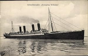 Ansichtskarte / Postkarte Schnelldampfer Kronprinz Wilhelm, Norddeutscher Lloyd Bremen