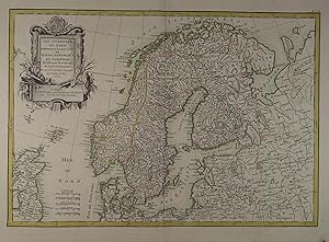 Les Couronnes du Nord comprenant les Royaumes de Suede Danemarck et Norwege divisés par Provinces...